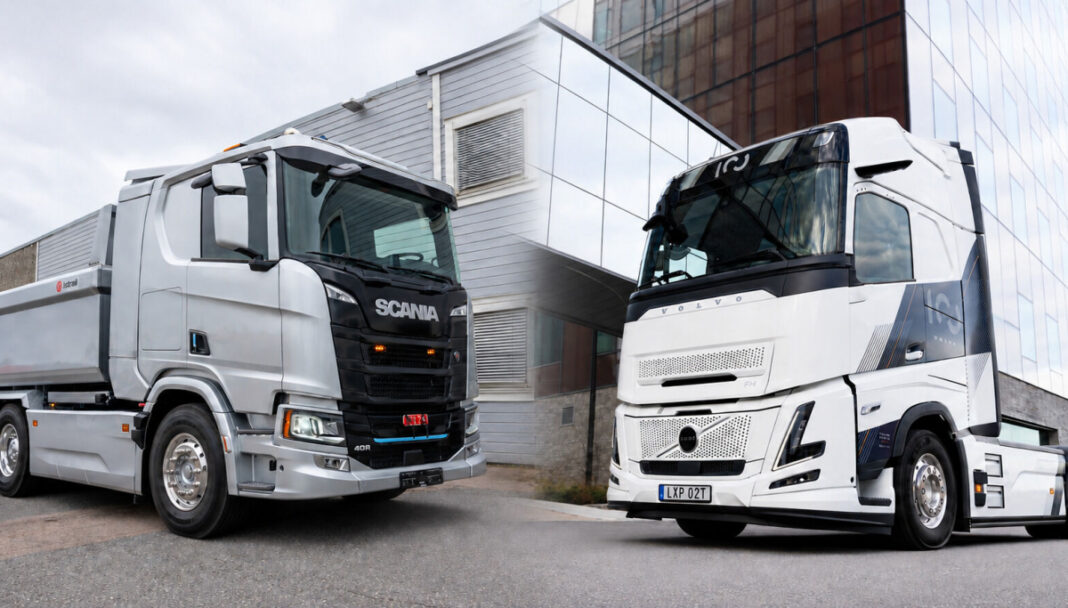 Scania så vidt foran Volvo